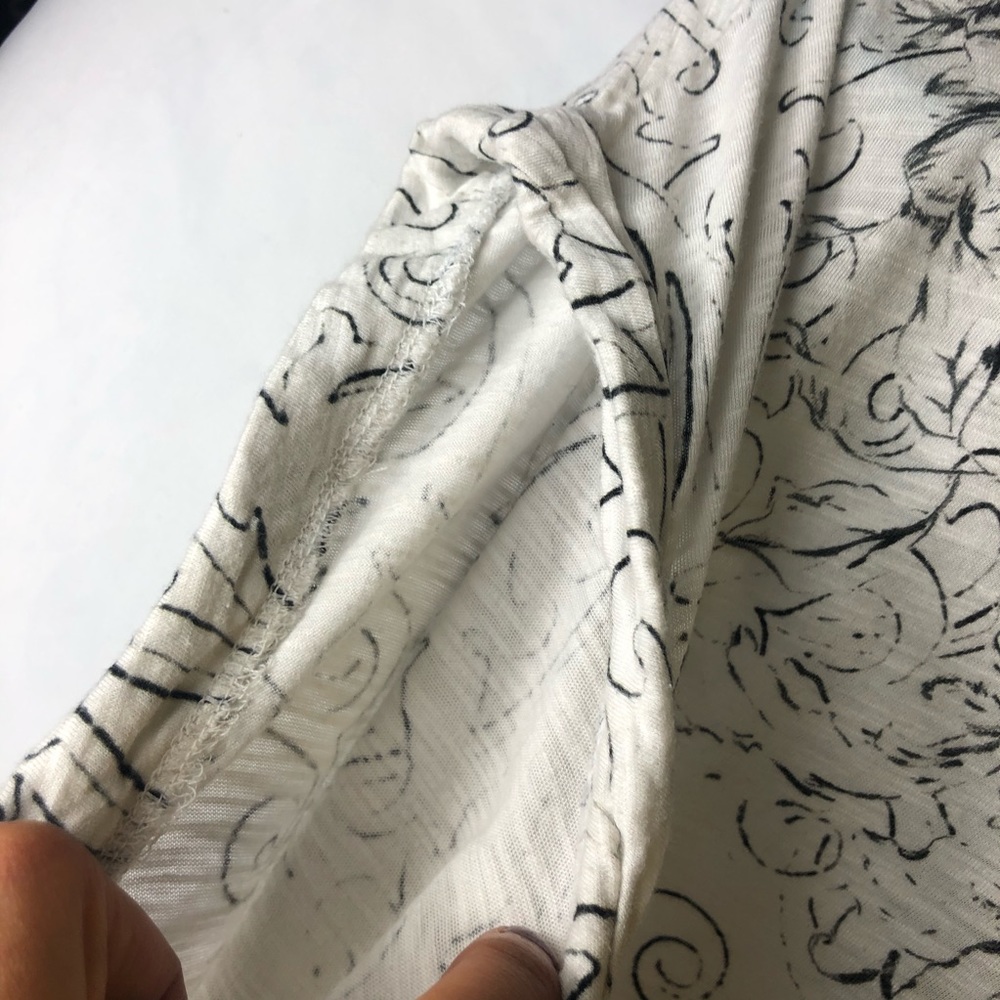 Anthro Postage Stamp Patchwork Print T Shirt - image 8